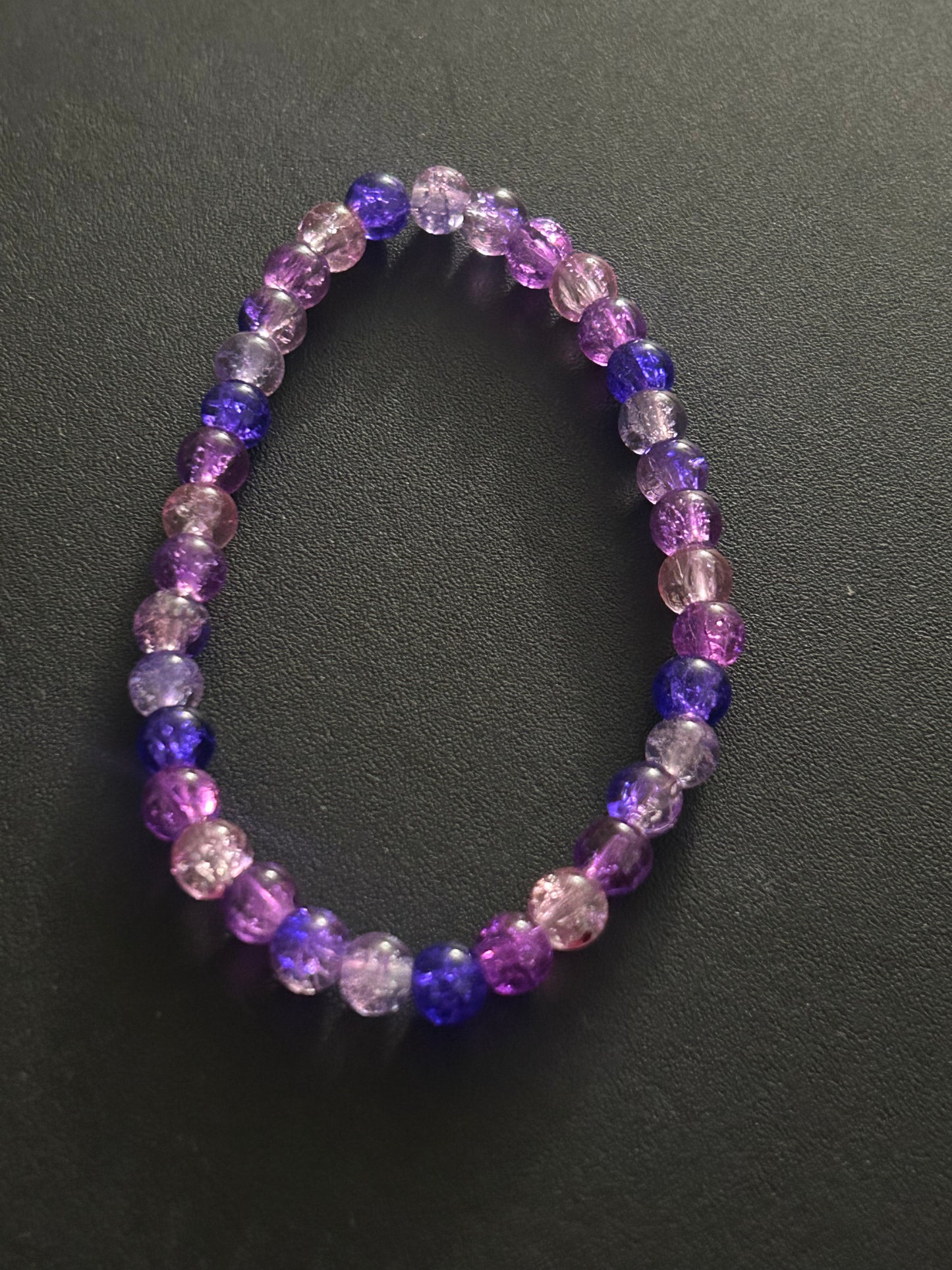 Amethyst glow bracelet